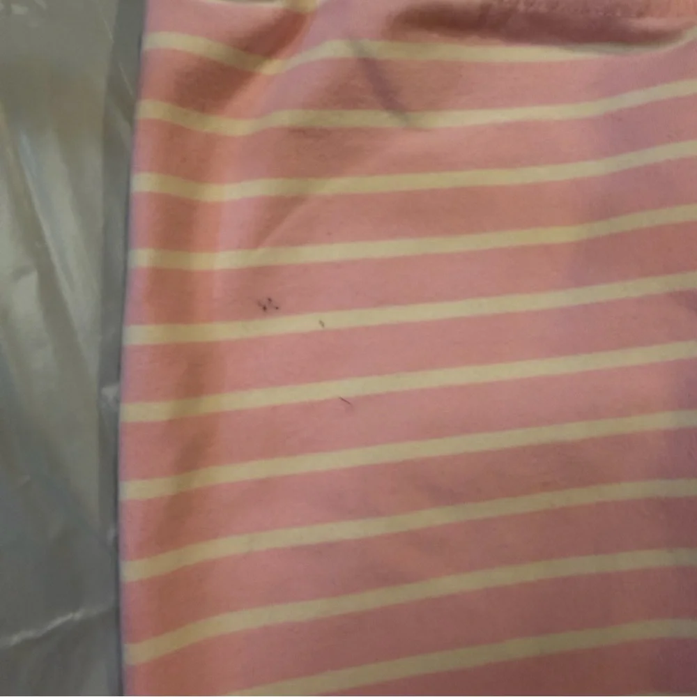 Disney Hanna Andersson Minnie Mouse Stripe Leggings Pink Girls 12